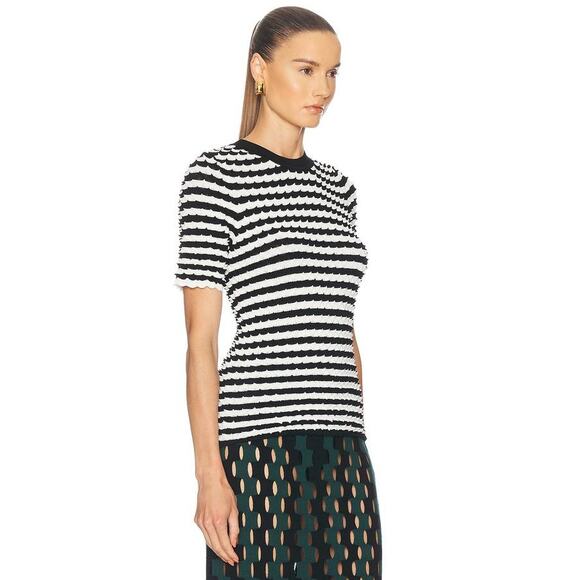 Zankov Elodie SS Top in Black Ivory Multi XS - Picture 2 of 4